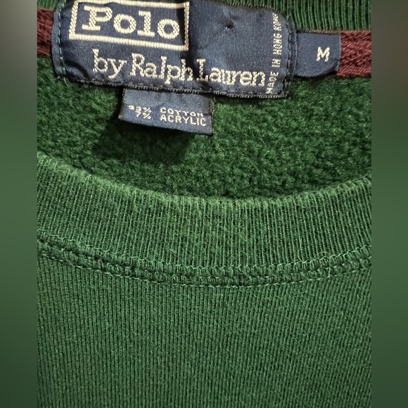 Polo Ralph Lauren sweatshirt, size medium, color hunter green. - Picture 3 of 4